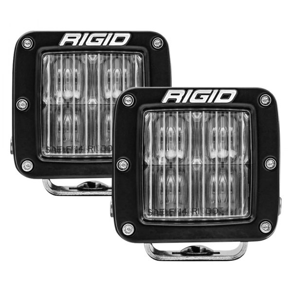 Rigid 504815 3 x 3 in. D-Series Pro Cube Sae Fog Beam LED Lights, White