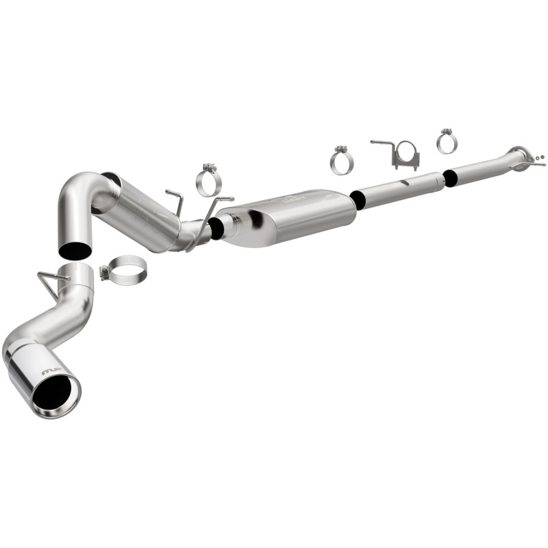 19524 Gas Single Passenger Side Rear Exit Cat-Back Exhaust for 2022 Plus GM 2500-3500HD 6.6L
