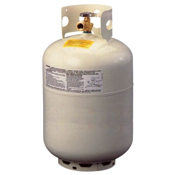 1160TCTH5 30 lbs Dot & Tc OPD Vertical Cylinder, White