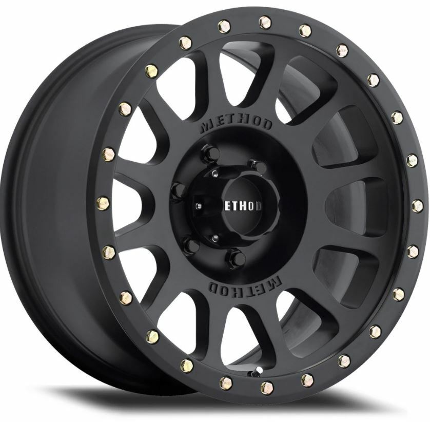 521060518N 20 x 10 in. 6 x 139.7 Bolt Pattern -18mm ET 4.76 in. CB Wheel, Matte Black