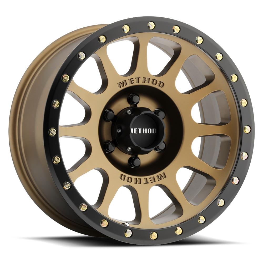 521060918N 20 x 10 in. 6 x 139.7 Bolt Pattern -18mm ET 108 CB Wheel, Matte Bronze