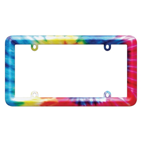 23801 Bold Graphics Tie Dye Style Chrome License Plate Frame -  Strike3, ST3027685