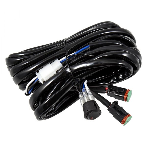 DD4045 2-Pin Offroad Heavy Duty Dual Output Light Bar Wiring Harness