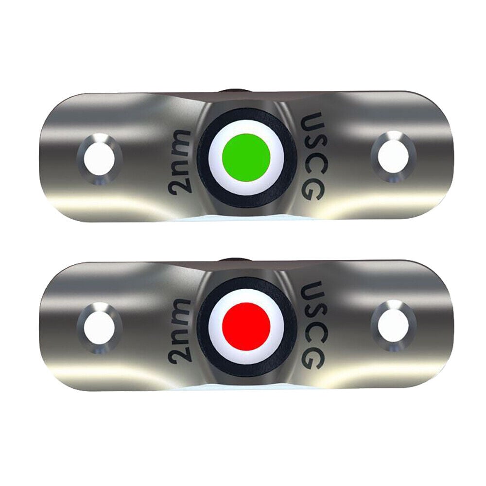 Rub Rail Mounted LED Navigation Light Set - 2-1/2"