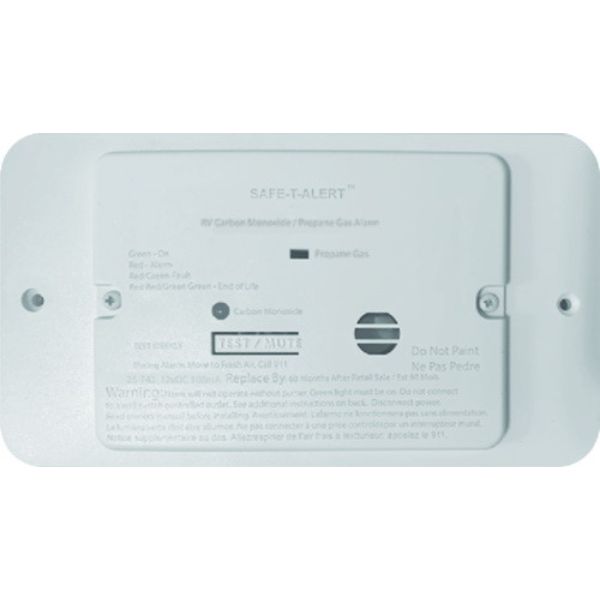 25742WTTR Combination Propane Carbon Monoxide Alarm Trim Ring, White
