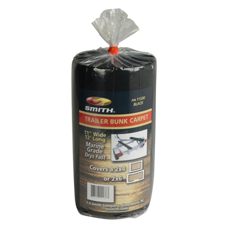 11330 12 ft. x 11 in. Polyester Bunk Roll Carpet, Black