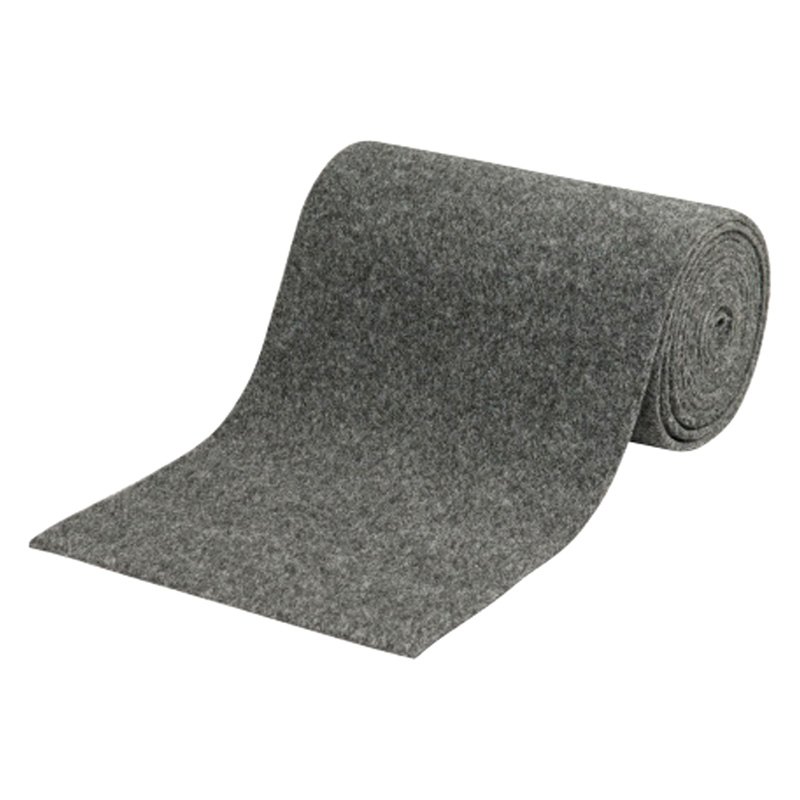 11372 12 ft. x 11 in. Polyester Bunk Roll Carpet, Gray