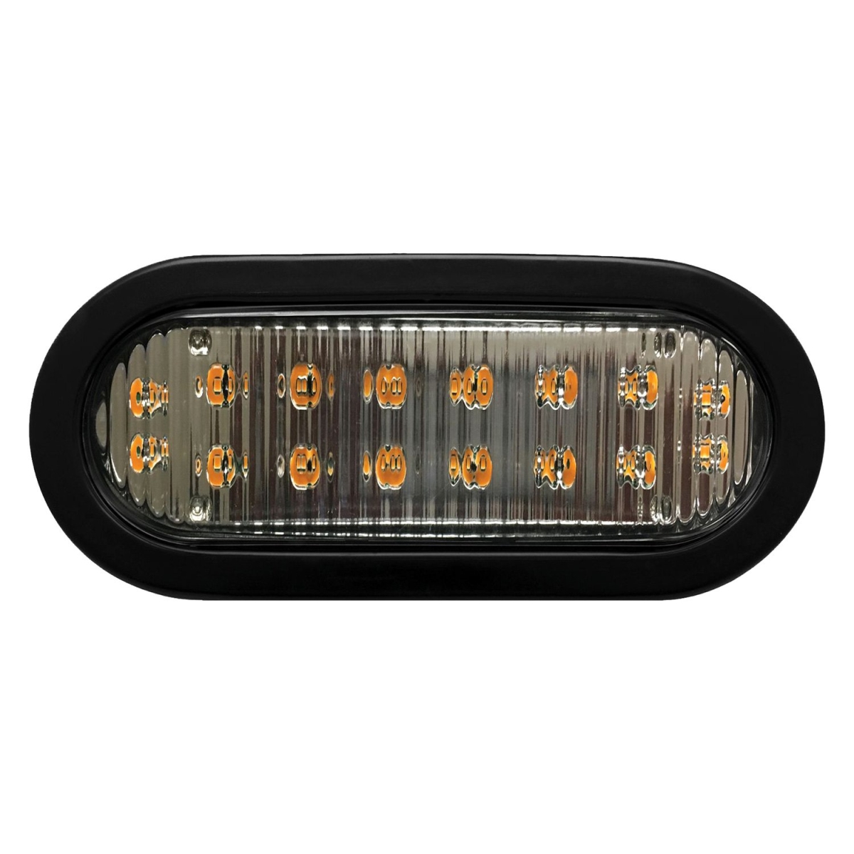 3965AG 12-24VDC Amber & Green Oval LED Flasher Fight