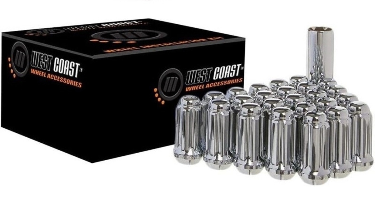 DPC55014L 14 x 1.5 mm 5 Lug Installation Kit for 2019-2022 Tesla Model 3, Silver