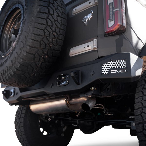 RBBR01 MTO Series Full Width Rear HD Bumper for 2021-2022 Ford Bronco, Black Powder Coat