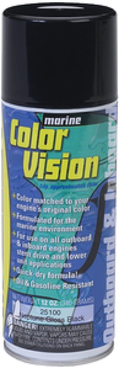Moeller Marine Color Vision Engine Enamel Spray Paint, Sea Foam Gloss White | For Boats | by West Marine