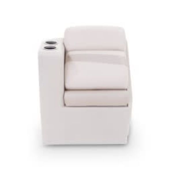 433098 17 in. Left Arm Chaise, Grey