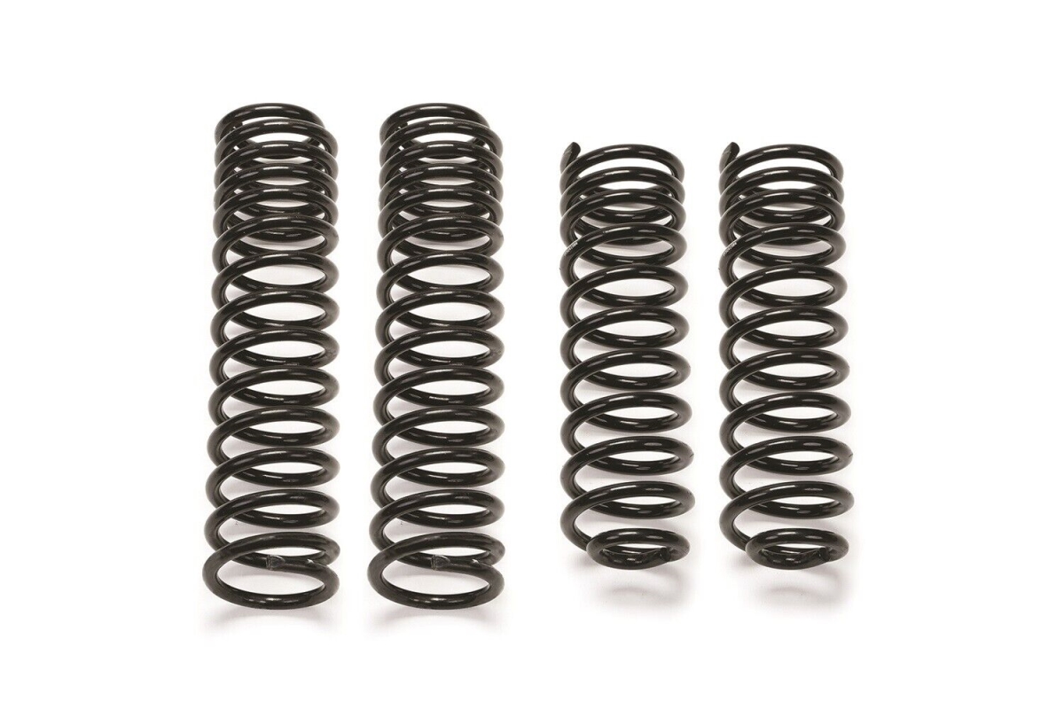 FTS24297 5 x 5 in. Long Travel Front & Rear Lifted Coil Springs, Black