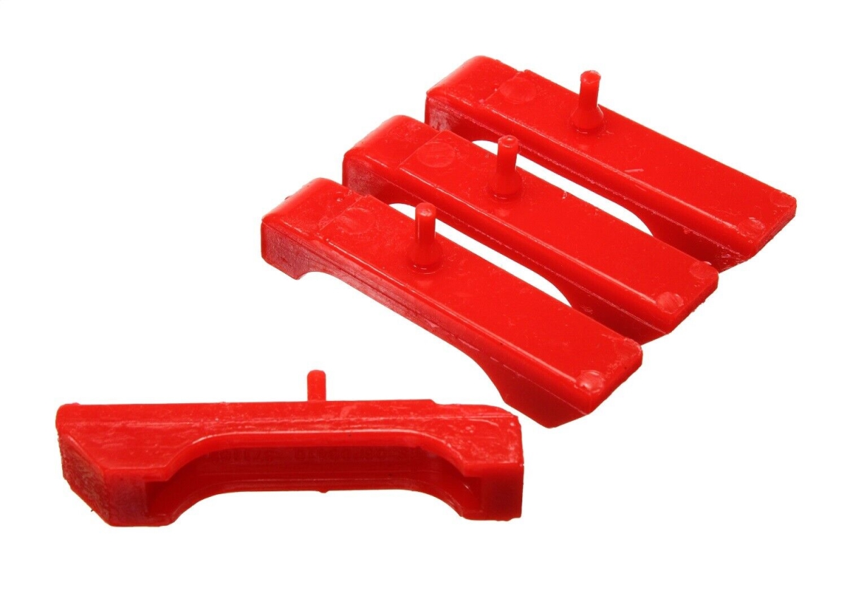36117R Radiator Isolator Pad Set for 1987 Chevrolet Blazer, Red