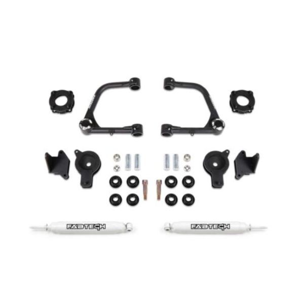 K7089 3 in. Uniball UCA Lift Kit - Front Shock Spacers & Rear Air Bag Spacers with Rear Performance Shocks