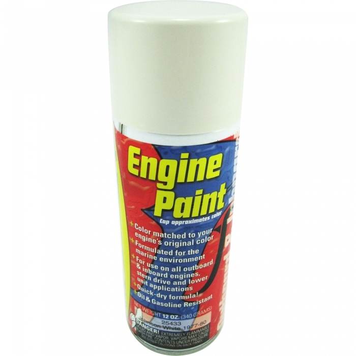 Sierra Marine 025433C 12 oz White Engine Paint for 1977-1989 Johnson Canada