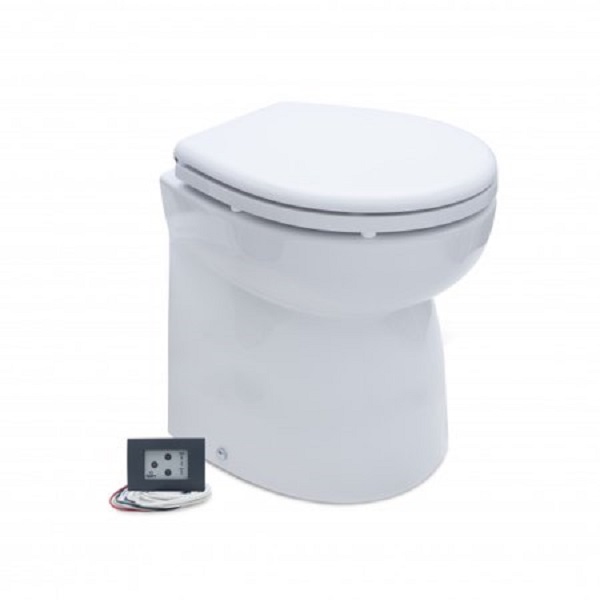 Picture of Albin 704014 12V Premium Standard Electric Toilet&#44; White