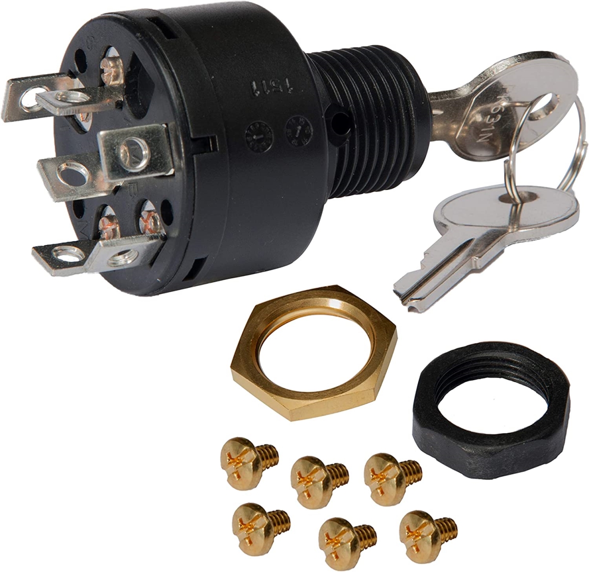 Sierra Marine MP41000 3 Position Magneto Polyester 6 Screw Tab Ignition Switch