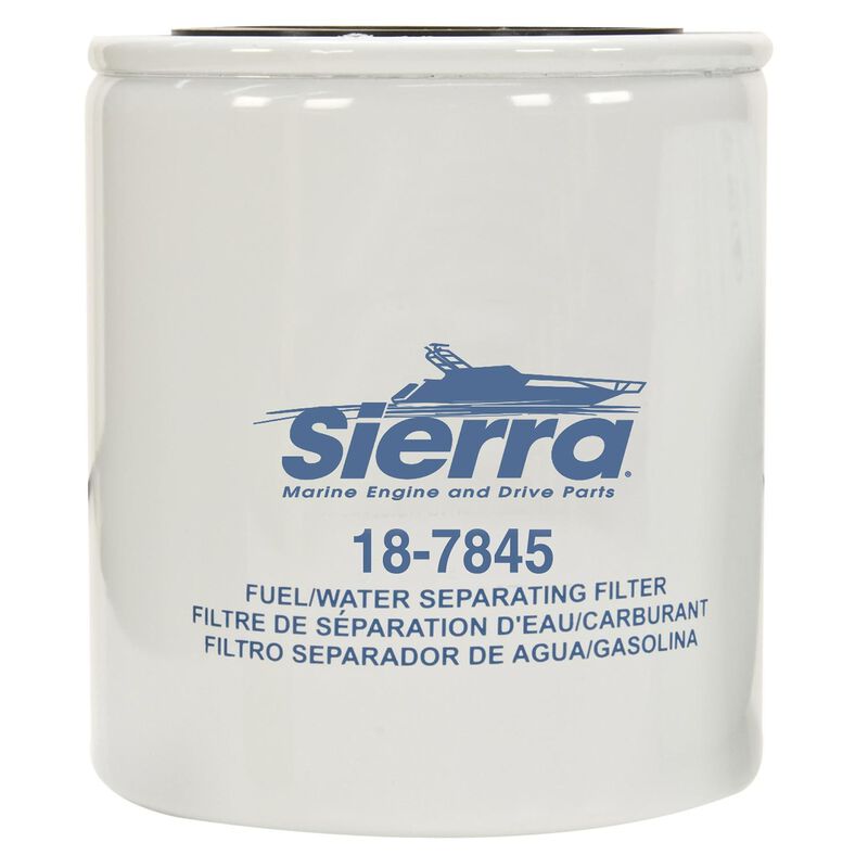 Sierra 18-7845 Long Fuel Filter/Water Separator, 21-Micron | by West Marine