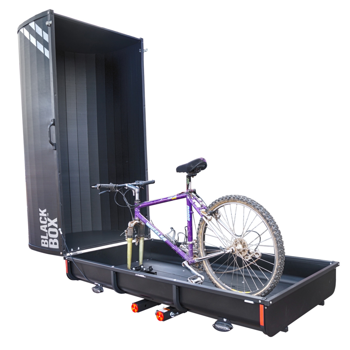 H01502 Blackbox Enclosed Cargo Carrier, Black