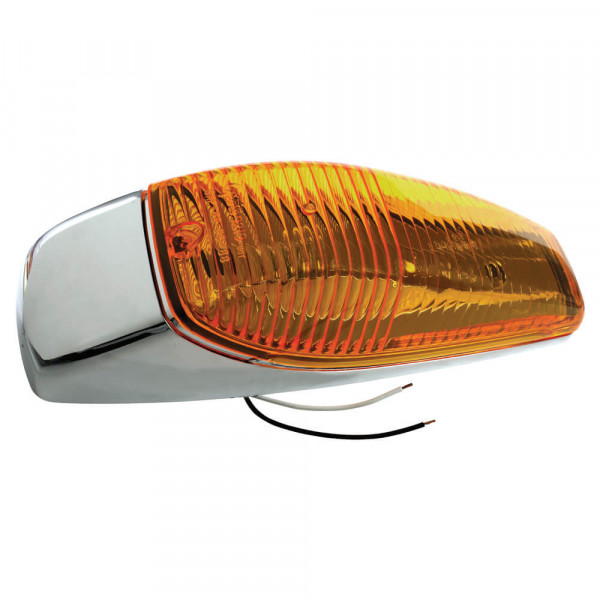 Grote Perlux 46823 OEM-Style Large Aerodynamic Cab Marker Light, Amber