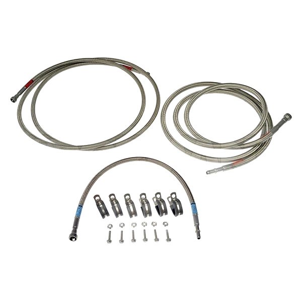 Dorman 819845 OE Solutions Front Flexible Stainless Steel Braided Fuel Line for 2004-2010 Chevy Silverado 2500