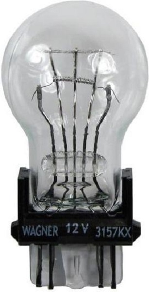 3157KX Miniature Double Contact Wedge Lamp for 2002-2003 Cadillac Escalade, Clear