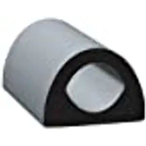 0.360 x 0.5 in. EPDM Slide-Out D-Seal with H2 Blk