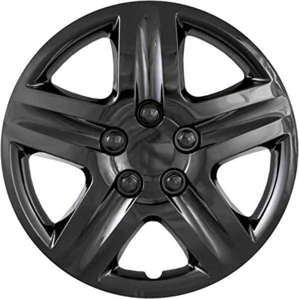 43118BLK 18 in. 5 Spoke Universal Black Wheel Cover