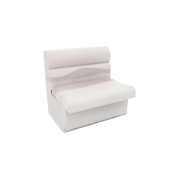 433105 50 in. LCI Marine Boat Bench Seat, Grey