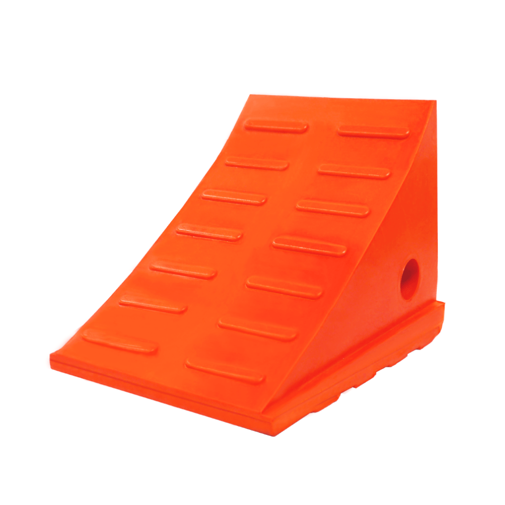 WCUO4002R 15 Ton General Purpose Wheel Chock Roped Set for 35 in. Tire, Orange