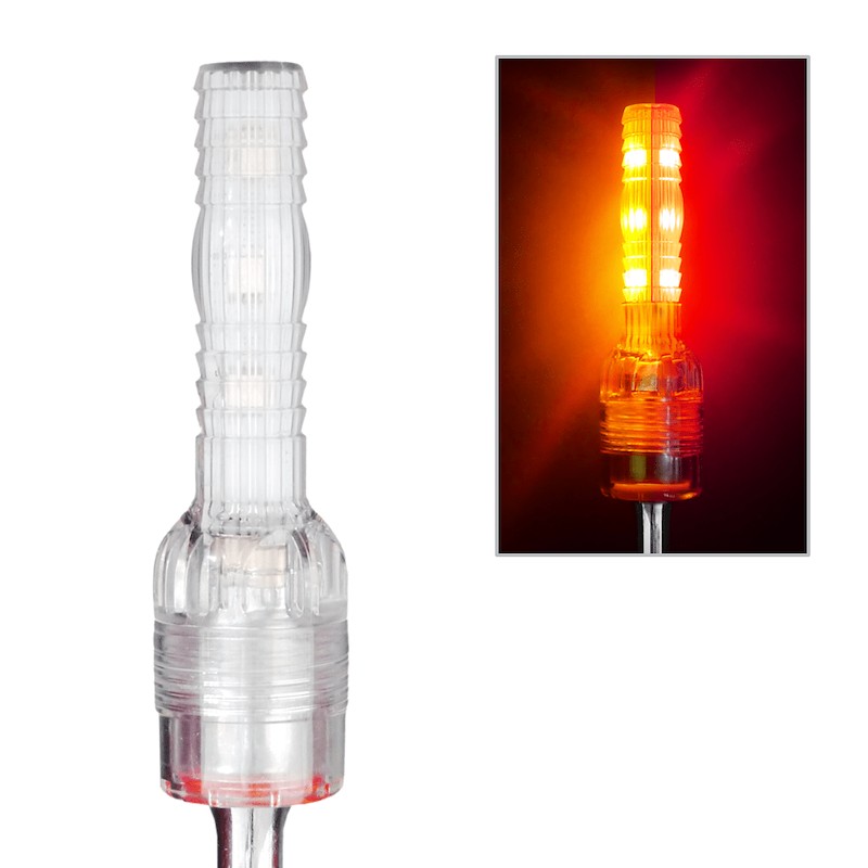 SC4CAR Bright Constant Amber & Red LED Warning Whip Light