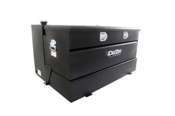 DZ92647XSB Aluminum Rectangular Auxiliary Fuel Tank, Black