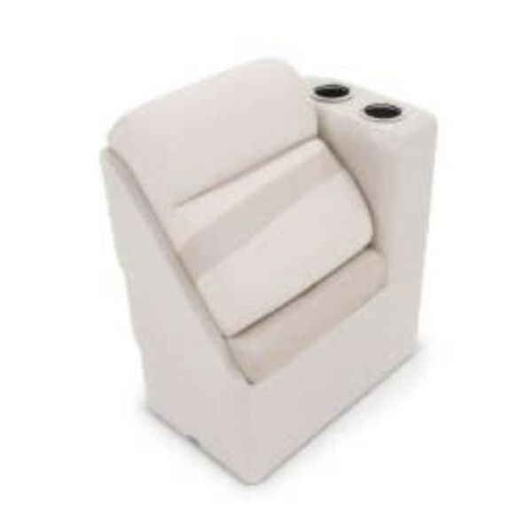 433099 17 in. LCI Right Arm Pontoon Chaise, Grey