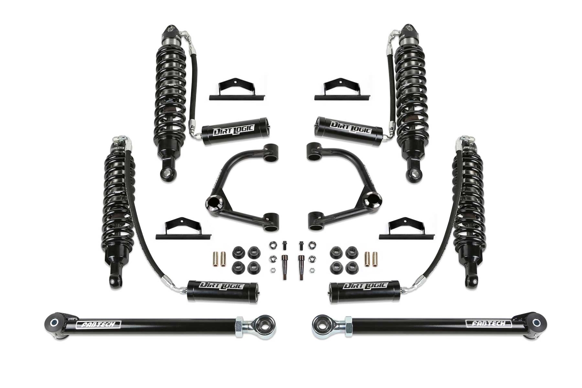 K2389DL 3 in. Uniball UCA Lift Kit with Front & Rear Dirt Logic 2.5 Resi Coilovers for 2021-22 Ford Bronoco 2-Door 4WD