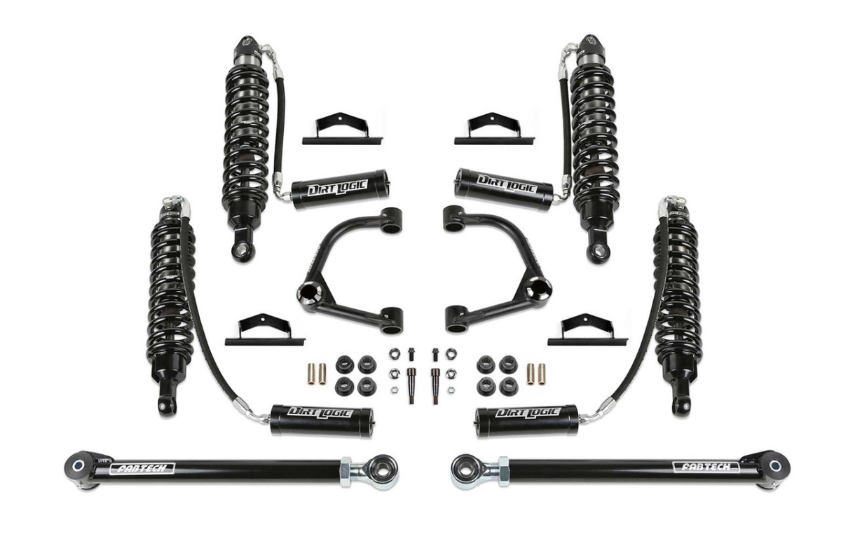K2390DL 4 in. Upper Control Arm Kit with Uniballs & Dirt Logic Resi Shocks