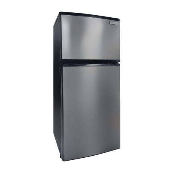 Everchill 4.5 cu. ft. 12V Refrigerator, Right Hand Hinge, Stainless Steel | Camping World