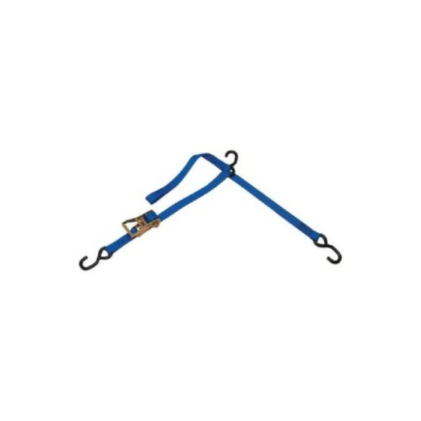 F14218 1 in. x 8 ft. PWC Ratchet Tri-Down with Soft Hook