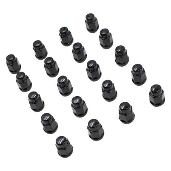 56K548BLK Cone Seat Acorn Bulge Lug Wheel Installation Kit Without Valve Stems, Black