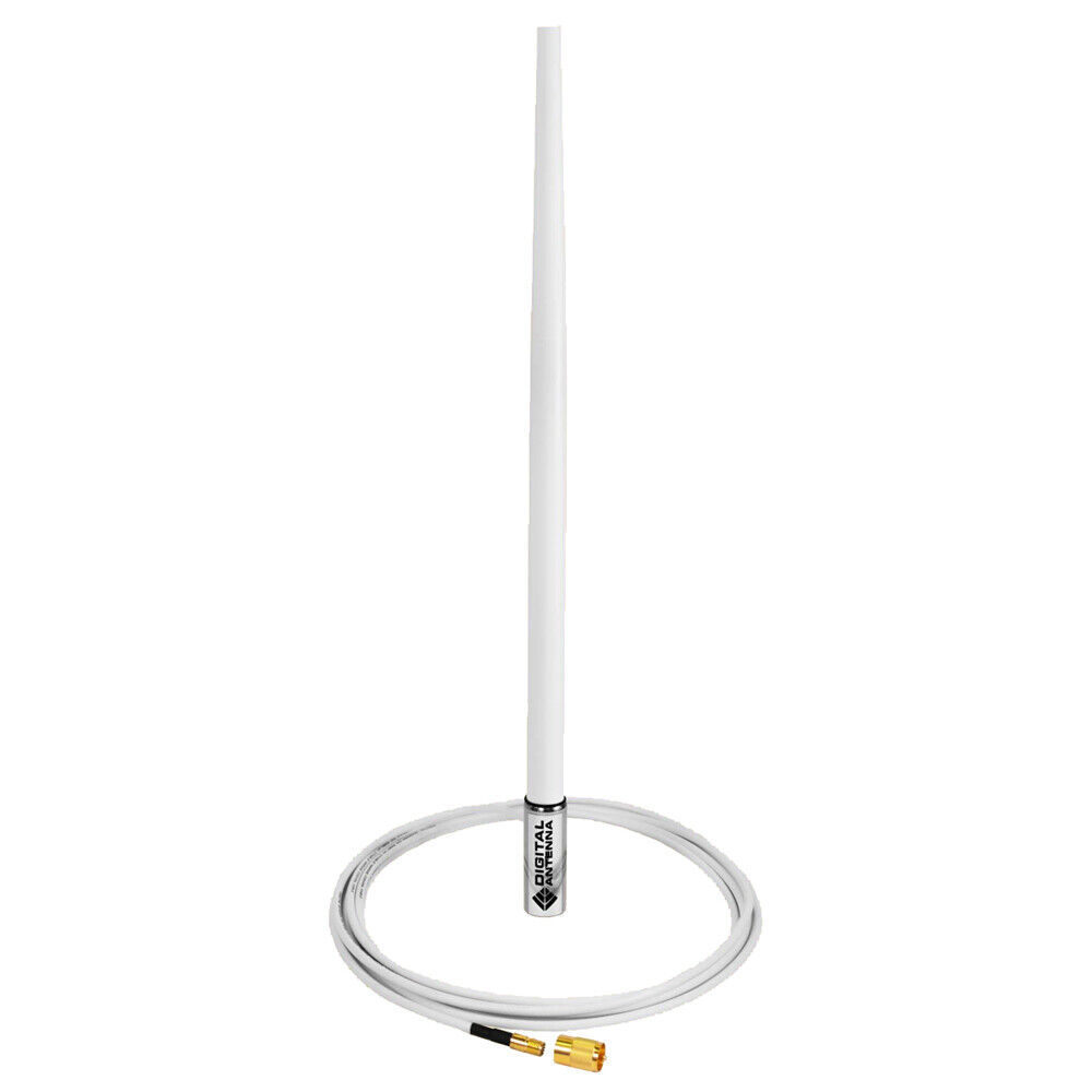 594MW 4 in. 4.5DB VHF & AIS White Antenna with 15 ft. Cable