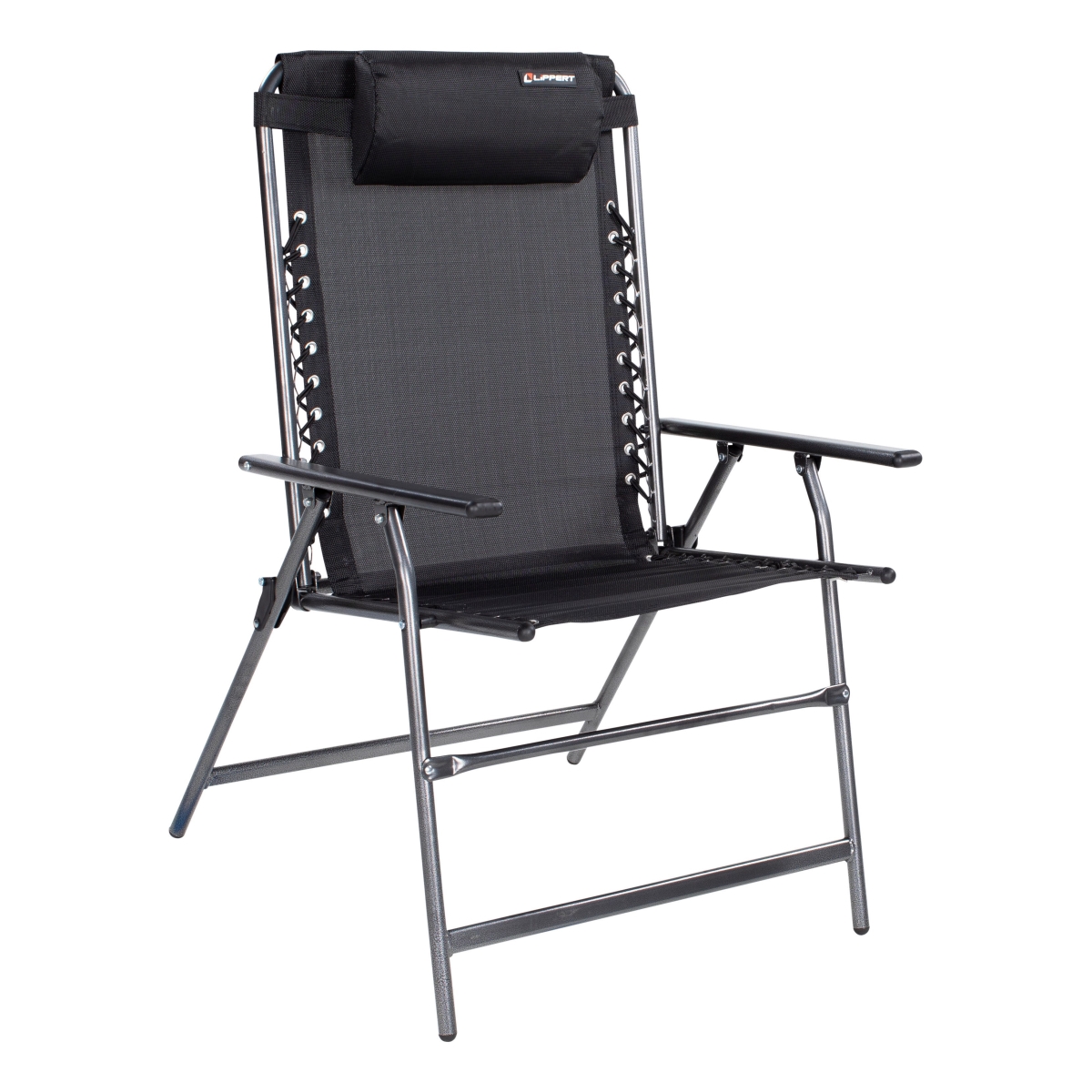 2021000202 Stargazer Outdoor Folding Chair, Black