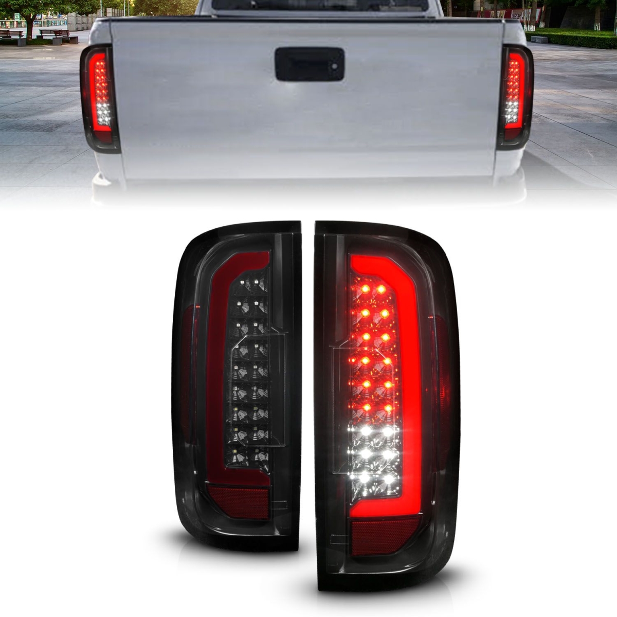 311433 Black & Smoke Fiber Optic LED Tail Lights