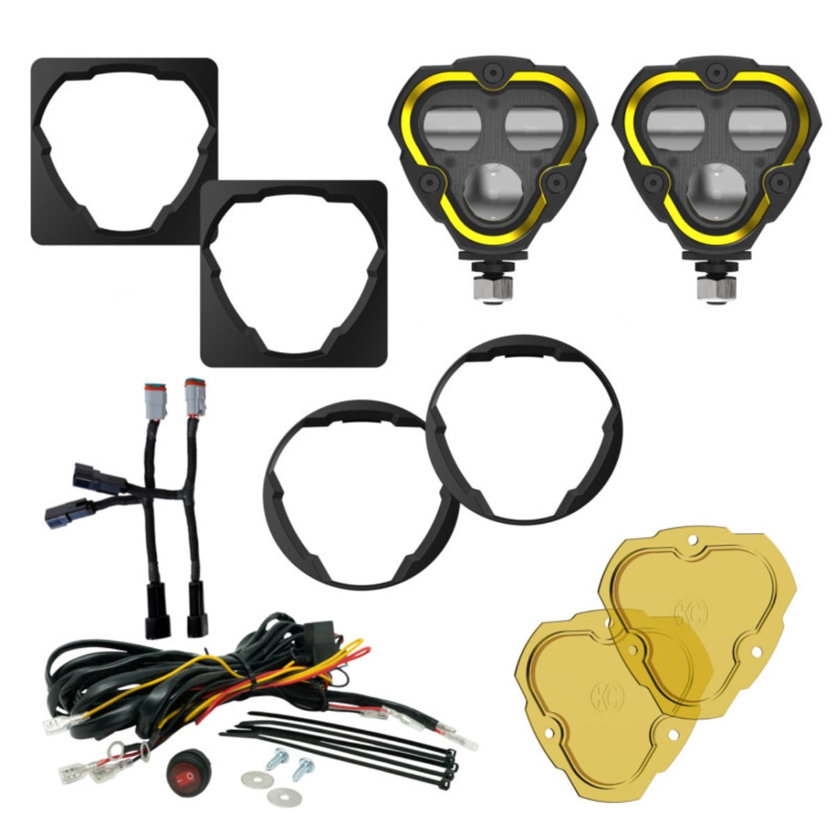 Kc Hilite 97155 Flex Era 3 Dual Mode SAE Fog Light