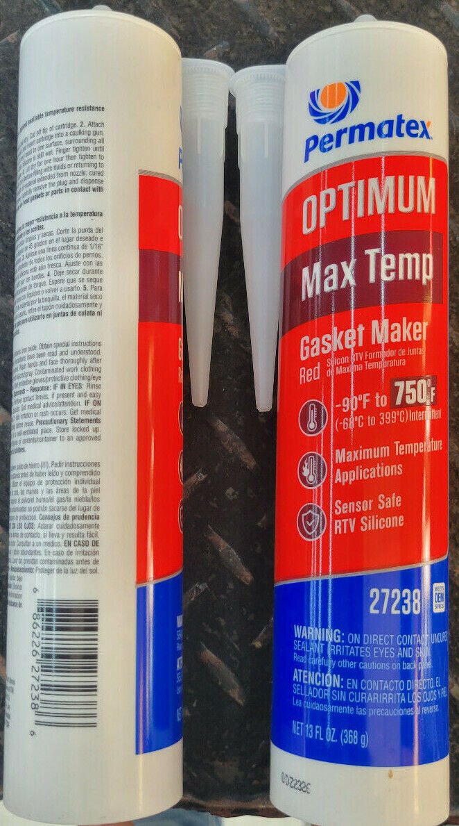 Permatex Optimum Red High Temperature RTV Silicone Gasket Maker 13 oz (27238)