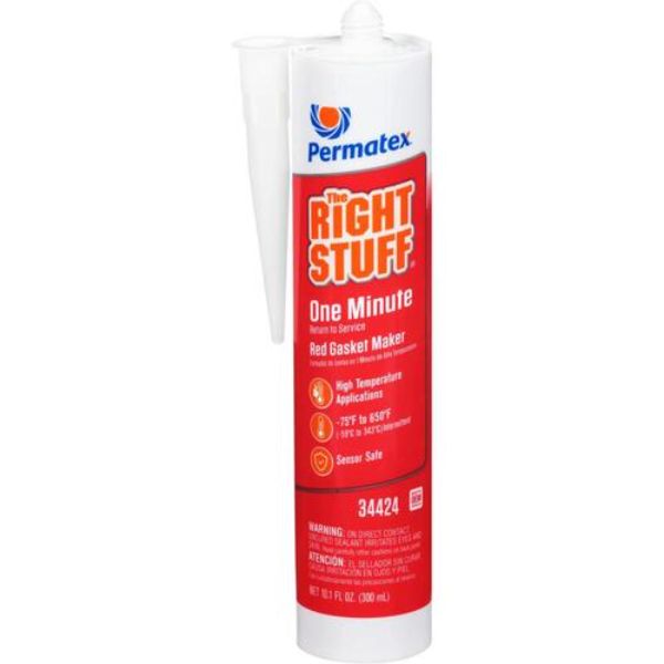 Permatex Right Stuff Red High Temperature Gasket Maker 10.1 oz Fast Return to Service (34424)