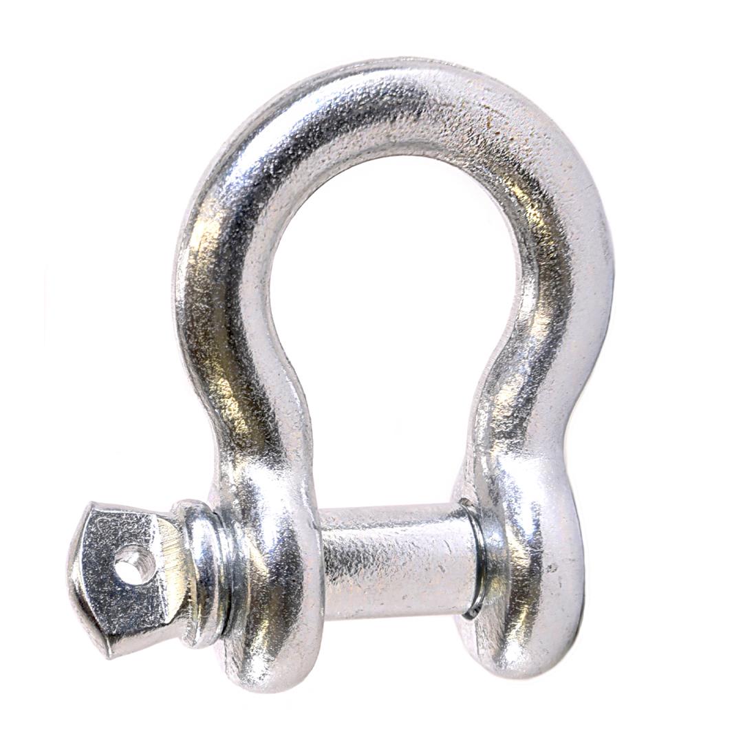 WA044; Bumper D-Ring; 9 500 Pound Weight Rating; Silver; Steel; Single