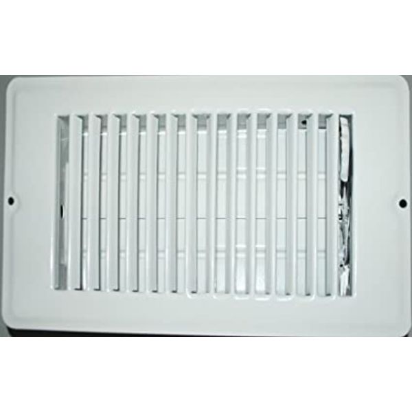 013-627 4 x 10 in. Floor Register, White