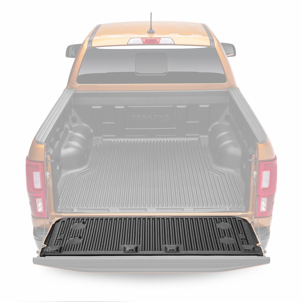 RFR19TG; Tailgate Liner; Covers Tailgate Lip; Black; High Density Polyethylene