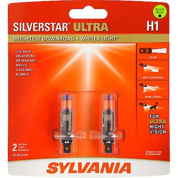 H1SUBP2 Halogen Headlight Bulb, Pack of 2 - 8 per Box, Case of 80 -  Sylvania, S79 _  H1SUBP2