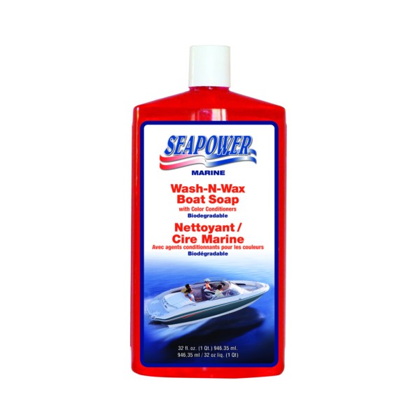 SWS32 32 fl oz Seapower Wash & Wax Boat Soap